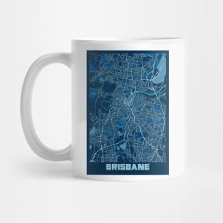 Brisbane - Australia Peace City Map Mug